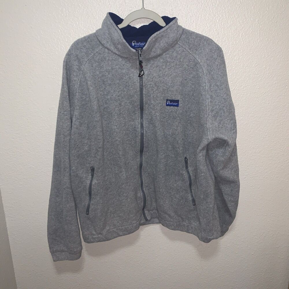 Penfield Men’s Full Zip Fleece Sweatshirt Size XL Gray